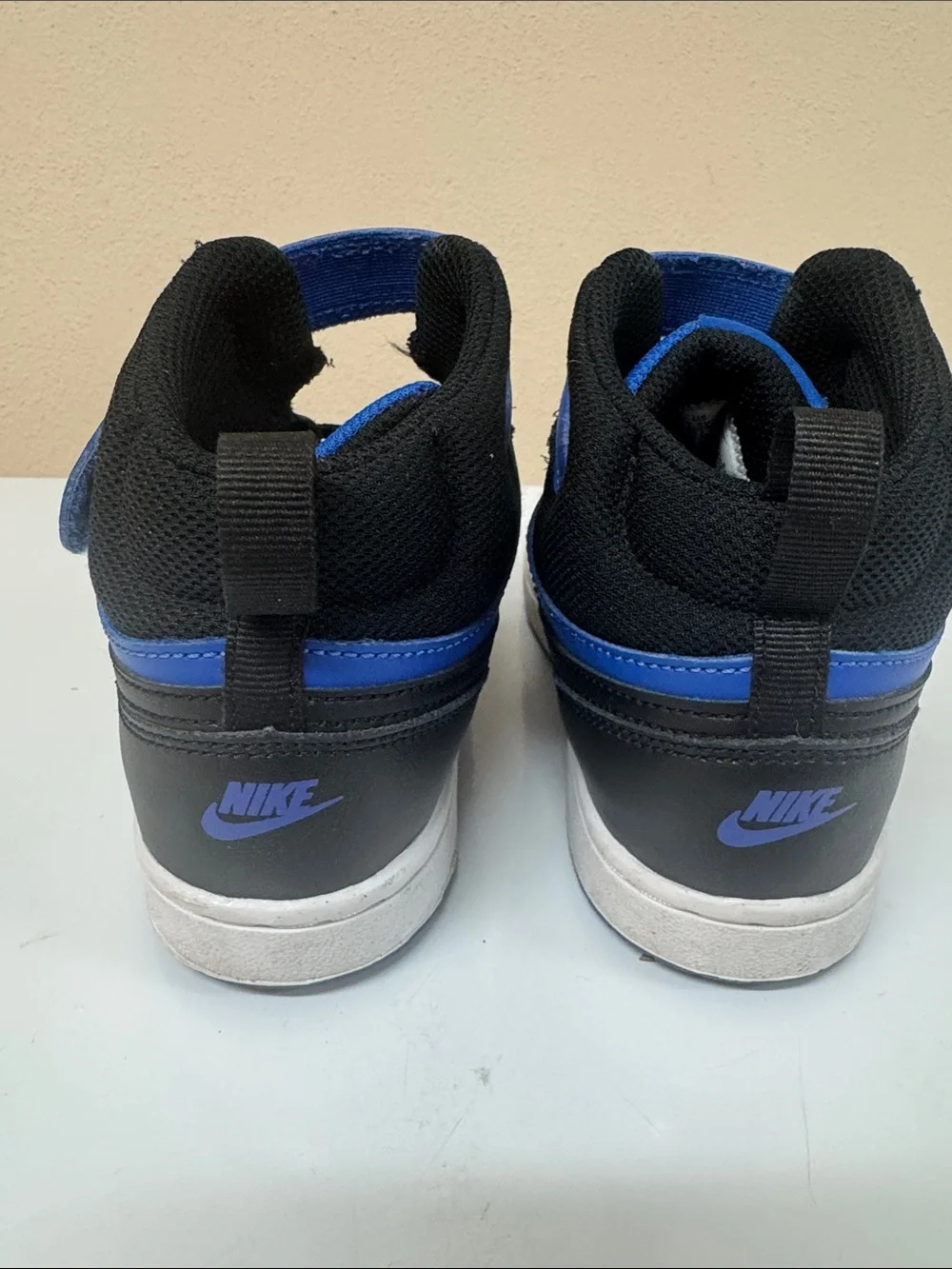 Nike Kids Blue and Black High-Top Sneakers